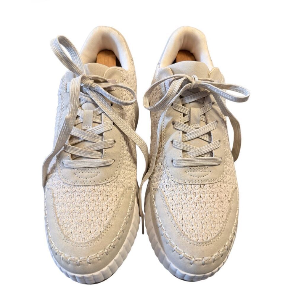 Dolce Vita Dolen Platform Sneakers Textured Knit Upper 9.5 Chunky